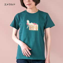 選べるショートケーキとネコぱんのTシャツ【受注制作】 9枚目の画像