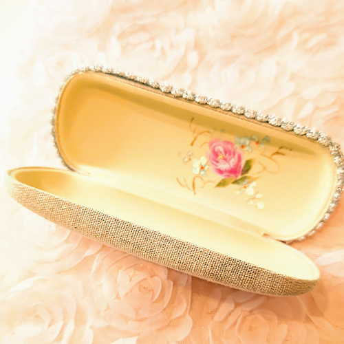 薔薇のメガネケース デコパージュ メガネケース sara 通販 12429140