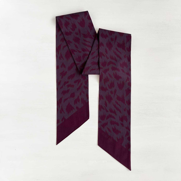 斜紋圍巾 | Fluffy Glass (Otona no Purple / Cotton) 第5張的照片