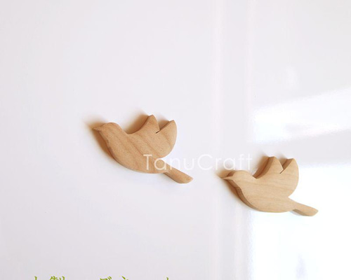 木製　フライングバード　2羽セット 4bcadf7c26c08aeb470c1bc2c2d089