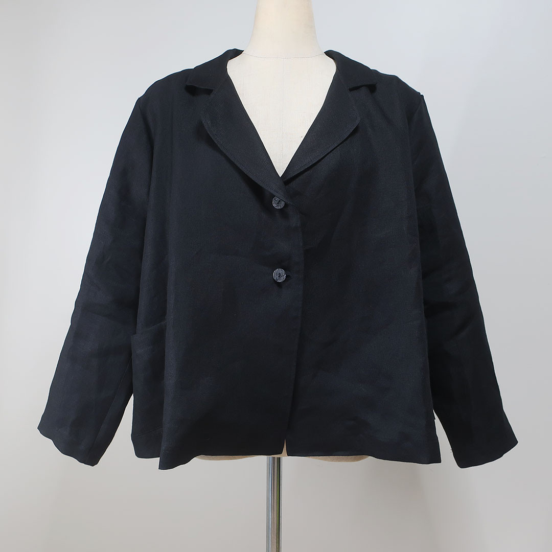 pas de calais パドカレ リネン ビッグシルエット ジャケット 2023春夏 パドカレ pas de calais ヴィンテージ アンティーク