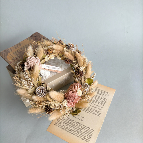 秋・・・感じるラグラスwreath～ リース ドライフラワー ギフト