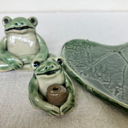 陶器 カエルのお香立て(1) その他インテリア雑貨 ますほ 通販 12437834