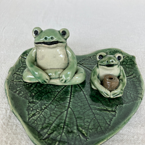 陶器 カエルのお香立て(1) その他インテリア雑貨 ますほ 通販 12437834