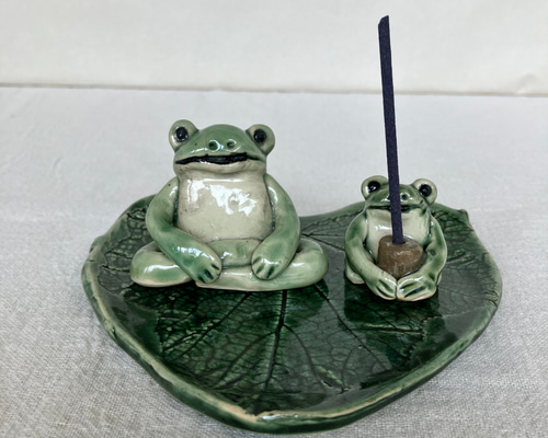 陶器 カエルのお香立て(1) その他インテリア雑貨 ますほ 通販 12437834