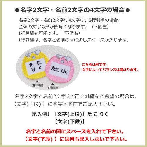 お名前ワッペン（名札型・ちゅーりっぷ） 名前シール 34N 通販