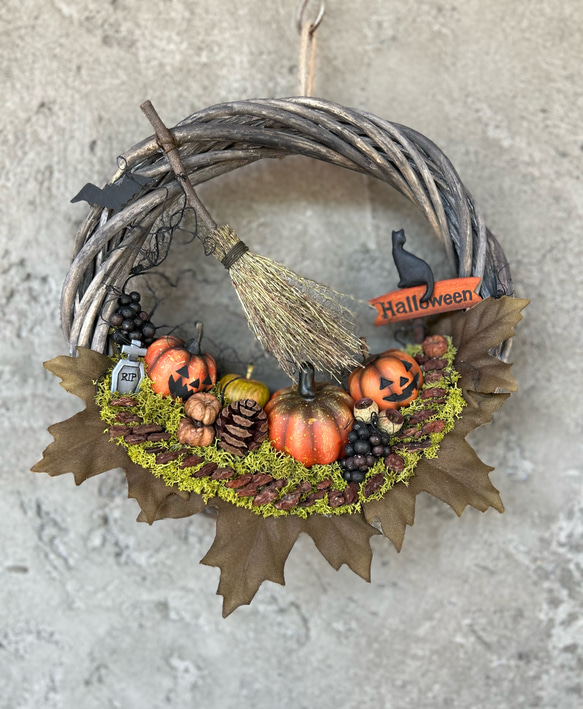 ハッピーハロウィンリースC★Halloween箱庭リース★ 3枚目の画像