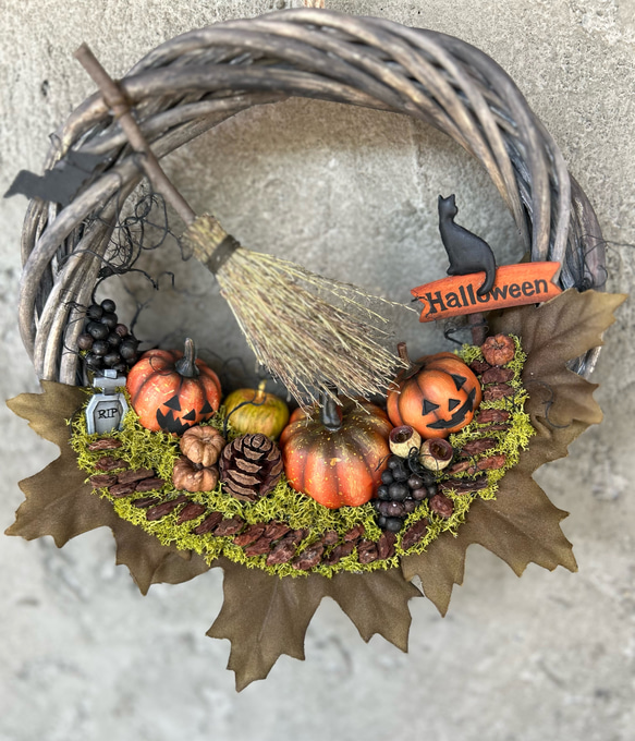 ハッピーハロウィンリースC★Halloween箱庭リース★ 4枚目の画像