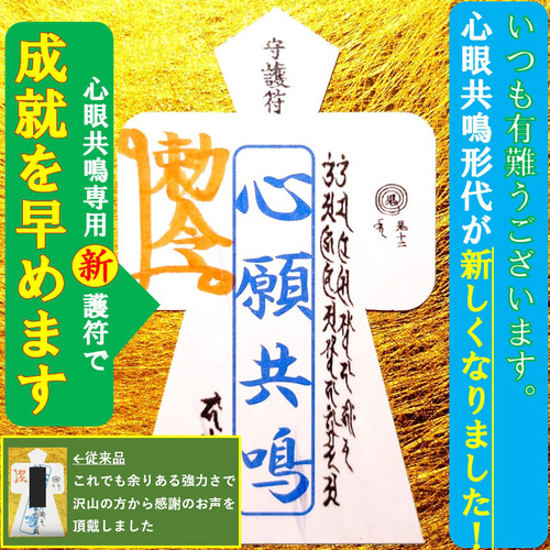 直筆名入れ祈祷】思念共鳴☆成就形代 お守り 思念伝達 その他