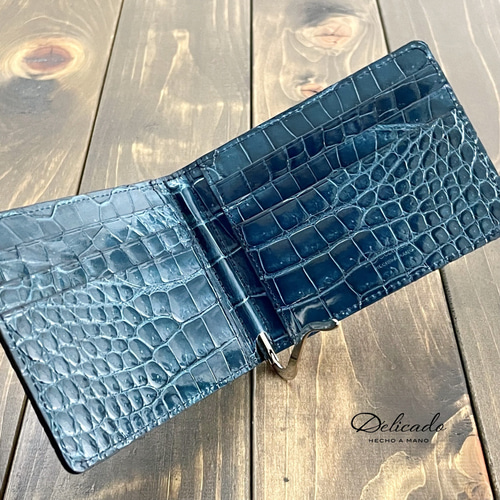 本革オーストリッチ　無双　マネークリップ　エメラルドグリーン　JRA認定証 本革オーストリッチ 無双 マネークリップ エメラルドグリーン JRA認定証