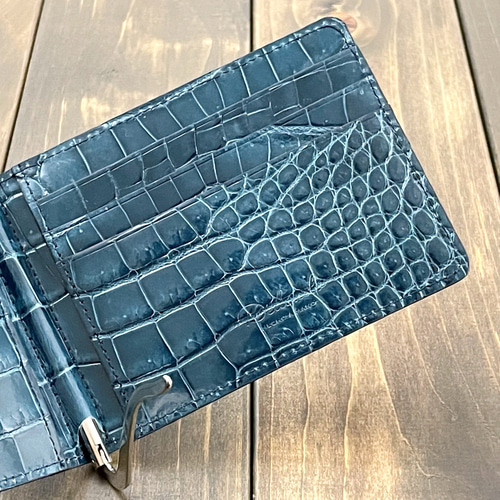 クロコダイル 無双 マネークリップ ブルー カナール その他ミニ