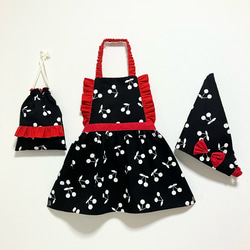 オーダー品】エプロンセット ユニコーン ゆめかわ アイボリー ホワイト