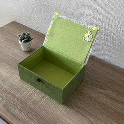 Mimosa インテリアボックス〈Mサイズ〉【内側:グリーン→イエロー】《受注制作》 7枚目の画像