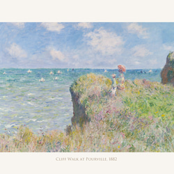 プールヴィルの断崖の上の散歩 アートポスター 自然 名画 絵画 風景画 ポスター アートパネル 特大 AP230 5枚目の画像