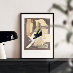 クルト・シュヴィッタース Collage Black Yellow コラージュ アート