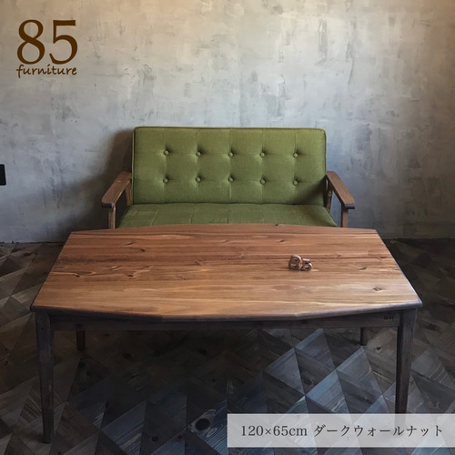 ニコテーブル】100-130×70cm 無垢材 ソファテーブル コーヒーテーブル