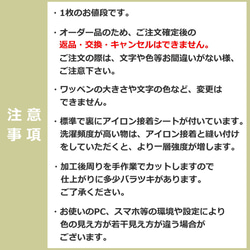 お名前ワッペン（楕円・さる） 4枚目の画像