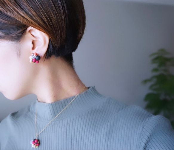 Kinonukumori 耳環/秋色/定制 第10張的照片