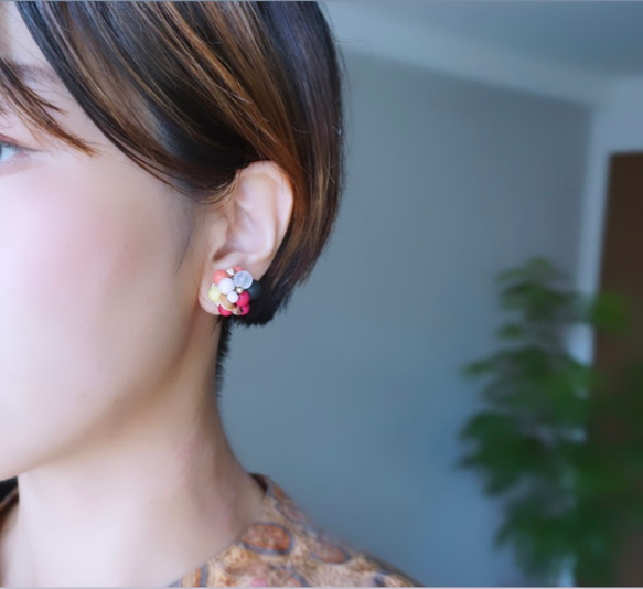 Kinonukumori 耳環/秋色/定制 第4張的照片