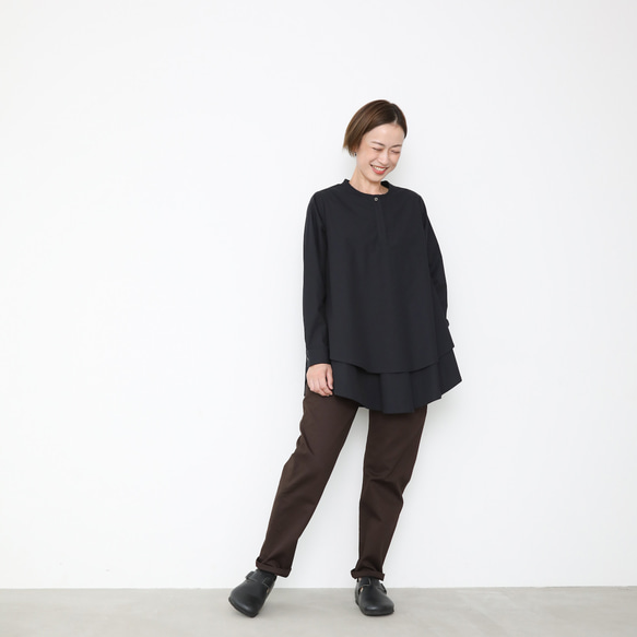 Kasane blouse / black 8枚目の画像