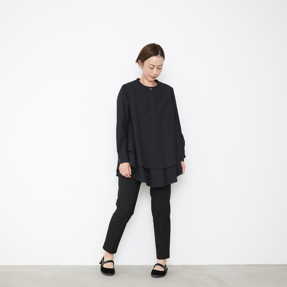 Kasane blouse / black 9枚目の画像