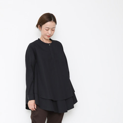 Kasane blouse / black 1枚目の画像