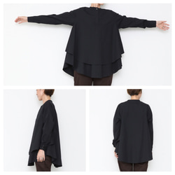 Kasane blouse / black 4枚目の画像