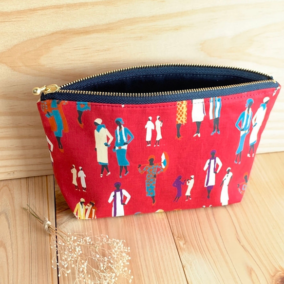 1点モノ リバティ 20cmファスナー コスメポーチ ＜Lady Penelope  