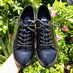◆真皮運動鞋◆22.5-29cm◆牛皮◆我軍靴優質皮革規格◆手工製作◆訂做◆黑色鞋墊◆ 第12張的照片