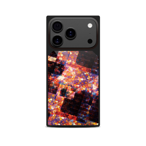 漆髪 - 和風 四角型 強化ガラスiPhoneケース/iPhone17/17Pro/17ProMax