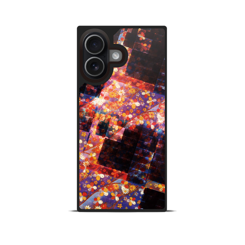 漆髪 - 和風 四角型 強化ガラスiPhoneケース/iPhone17/17Pro/17ProMax