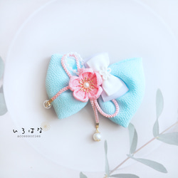 確認　ヘアゴム　ヘアリボン　11　和風　花　水風船 確認 ヘアゴム ヘアリボン 11 和風 花 水風船