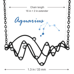 【星座ネックレス】アクエリアス|鎖骨チェーン|メディカルスチール 6枚目の画像