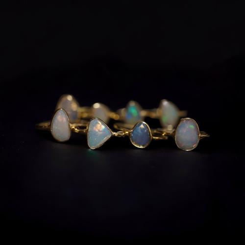 再販 Ethiopian Opal ring エチオピア産 オパールリング