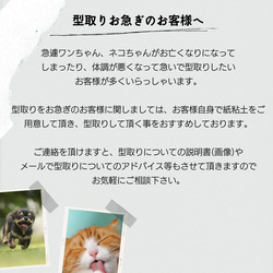 ペット　足形アート『Sagina ~サギナ~』犬　猫　足型　ペットグッズ　メモリアルボード 足形アート　肉球アート 7枚目の画像