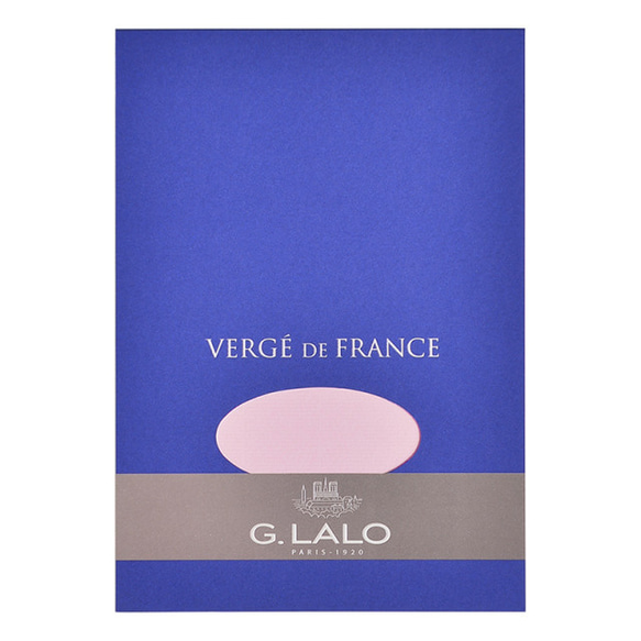 新商品！フランス製！『G.ラロ　ヴェルジェ・ド・フランス 便箋 A5 』～ローズ～ 1枚目の画像