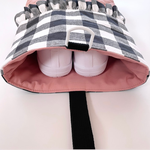 ayaneページ ハート柄・ギンガムチェック上靴入れケース ayane様専用ページ ハート柄・ギンガムチェック上靴入れケース