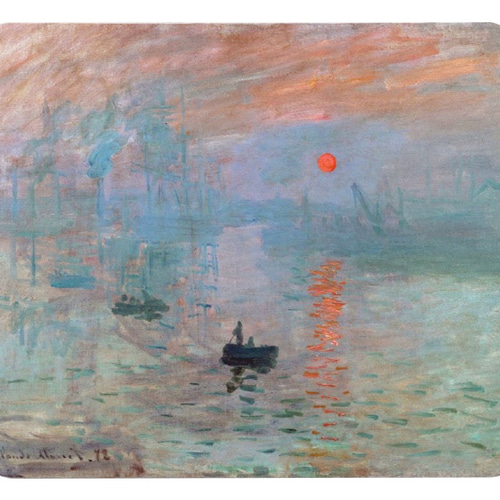 クロード・モネ『 印象、日の出 』のマウスパッド：フォトパッド（世界