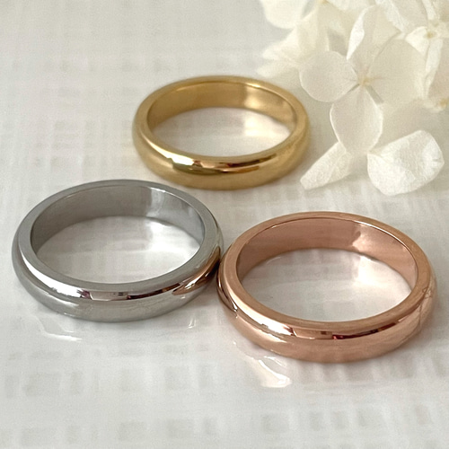 4mm ラウンドリング＊インデックスリング/ステンレスリング/金属