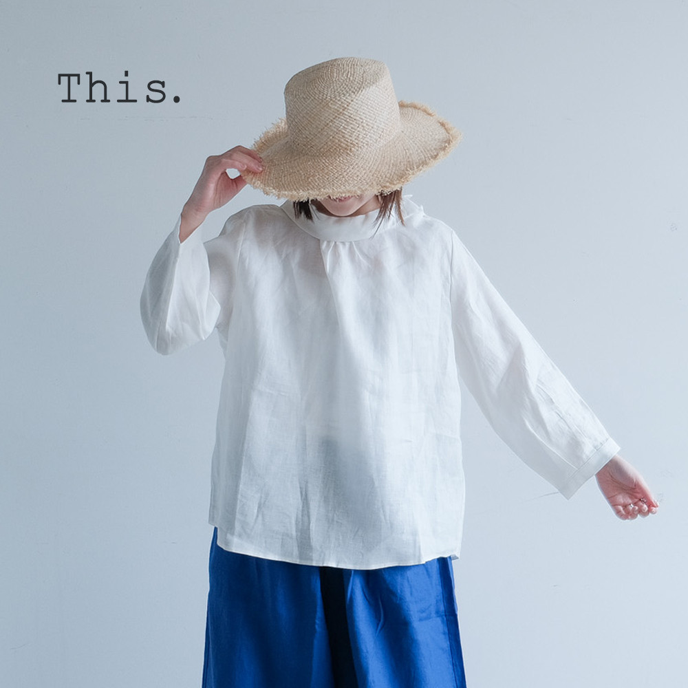 冷感 大人 リネン 九分袖 ブラウス 襟付き 麻 体型カバー 涼しい ゆったり 春夏 T146