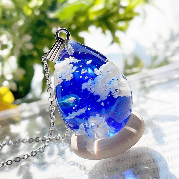 受注製作】澄み渡る大空〜海色の空〜ネックレス ネックレス 