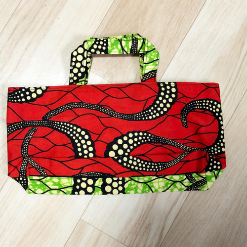 アフリカンプリント ハンドメイド 折りたたみ 日傘 アフリカ布