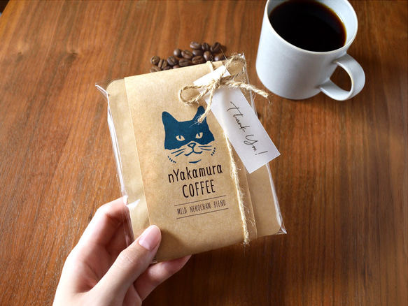 猫のコーヒーギフト(ドリップバッグ3袋入り)【マイルドネコチャンブレンド】自家焙煎珈琲/ギフト/プチギフト/ドリップ 14枚目の画像