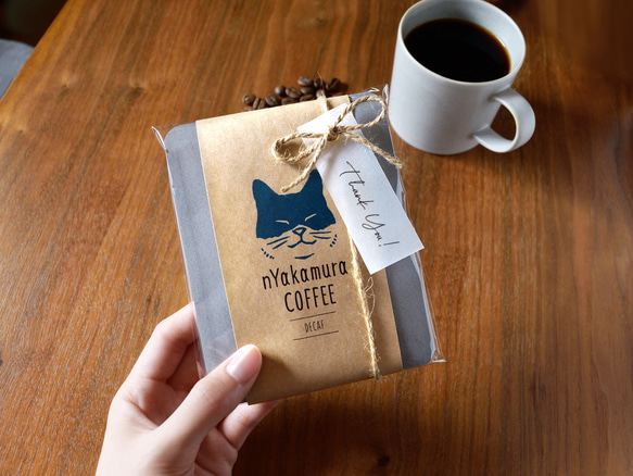 猫のコーヒーギフト(ドリップバッグ3袋入り)【デカフェ・カフェインレス】自家焙煎珈琲/ギフト/プチギフト/ドリップコーヒ 14枚目の画像