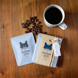 猫のコーヒーギフト(ドリップバッグ3袋入り)【デカフェ・カフェインレス】自家焙煎珈琲/ギフト/プチギフト/ドリップコーヒ 13枚目の画像