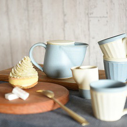 【晋六窯】PELICAN TEA CUP／WHITE（白）可愛い陶器のカップ 8枚目の画像