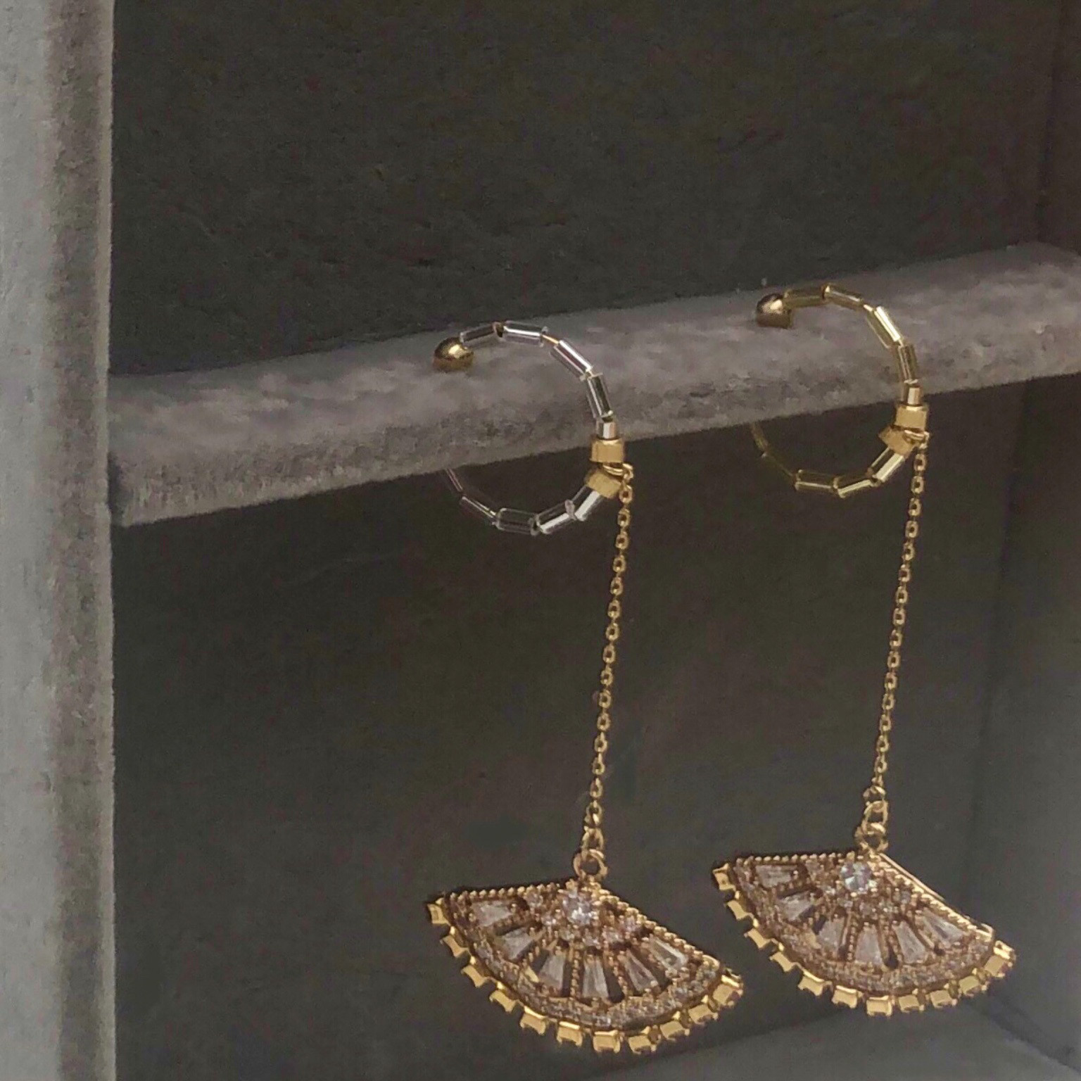 ★雅 Miyabi | 耳元で舞う扇 ★イヤーカフ 片耳