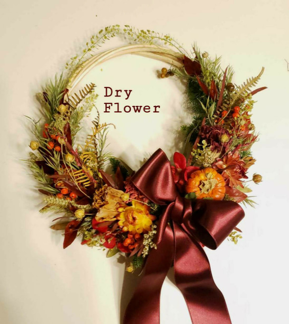 ドライフラワー ～ハーフリース～ リース はなさか兄さん 通販