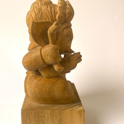 【木彫り・受注制作】ガネーシャ‐インドの神様 8枚目の画像