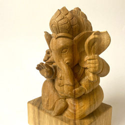 【木彫り・受注制作】ガネーシャ‐インドの神様 2枚目の画像